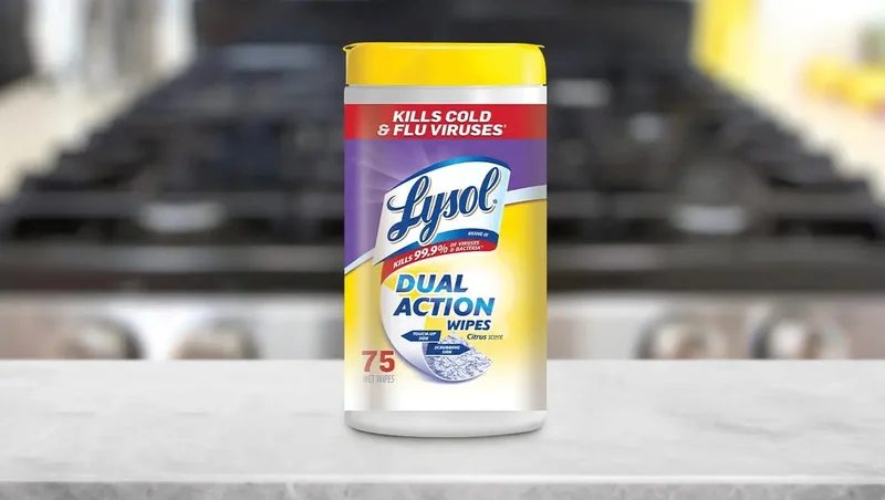 Lysol Dual Action Disinfecting Wipes