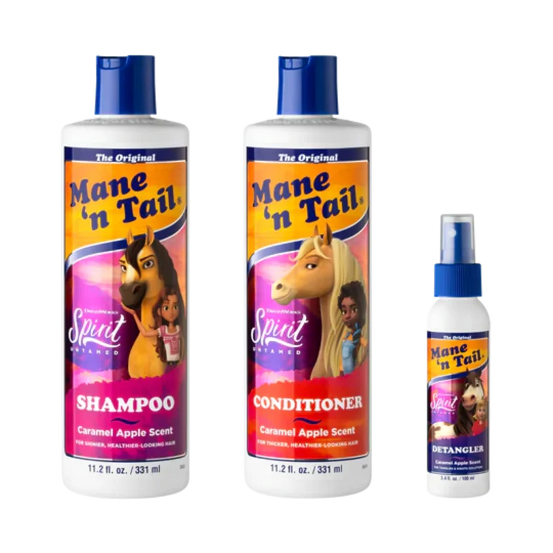 Mane n Tail SPIRIT UNTAMED KIDS SHAMPOO + CONDITIONER WITH DETANGLER SET