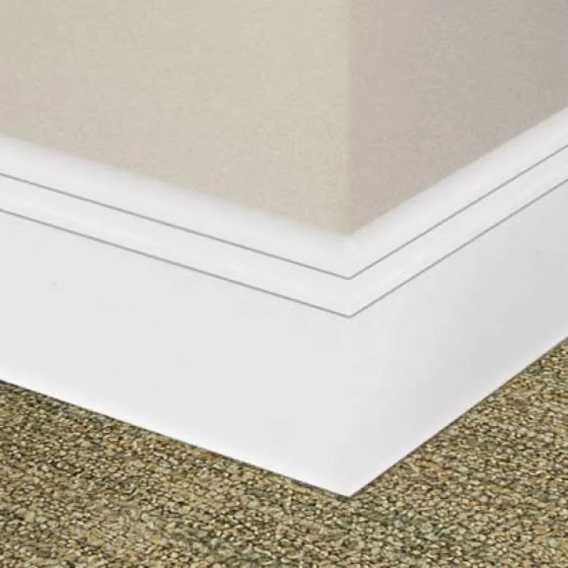 Mannington Edge Effects Rubber Wall Base - Double Etched 4" 030 Beach Sand