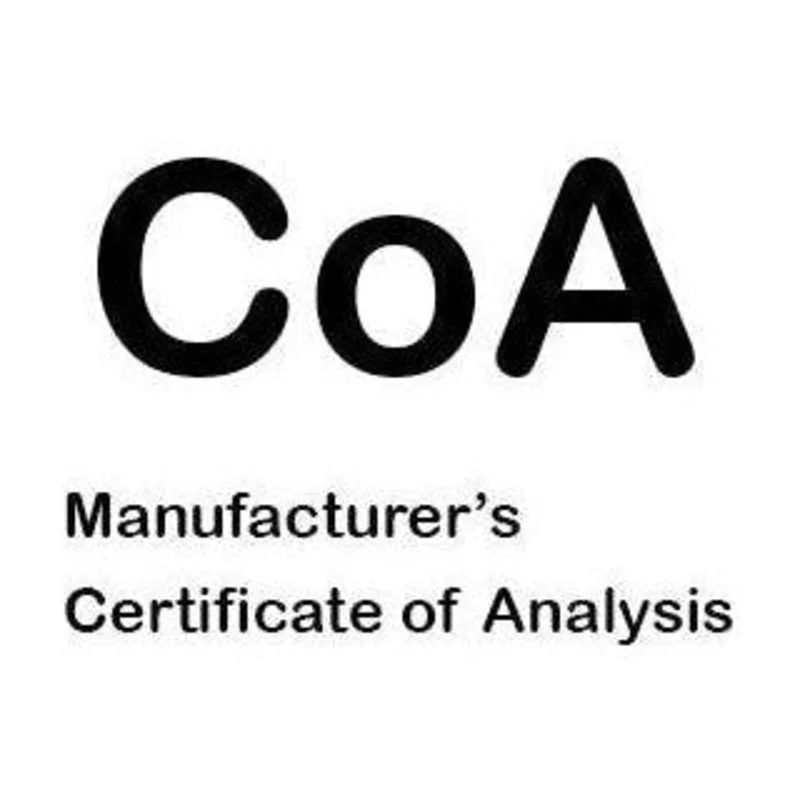 Manufacturer's Certificate of Analysis (COA)