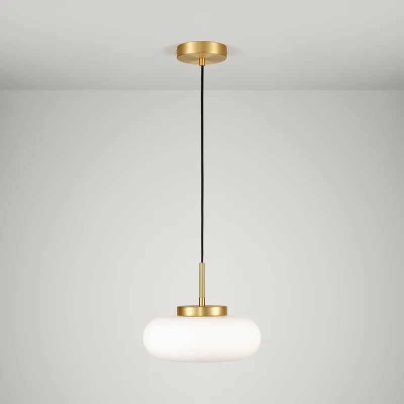 MARIN Glass Pendant Light - Brass