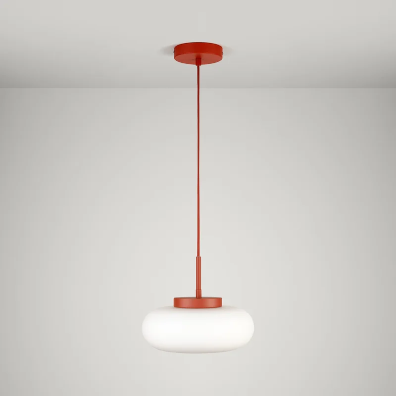 MARIN Glass Pendant Light - Rust Red
