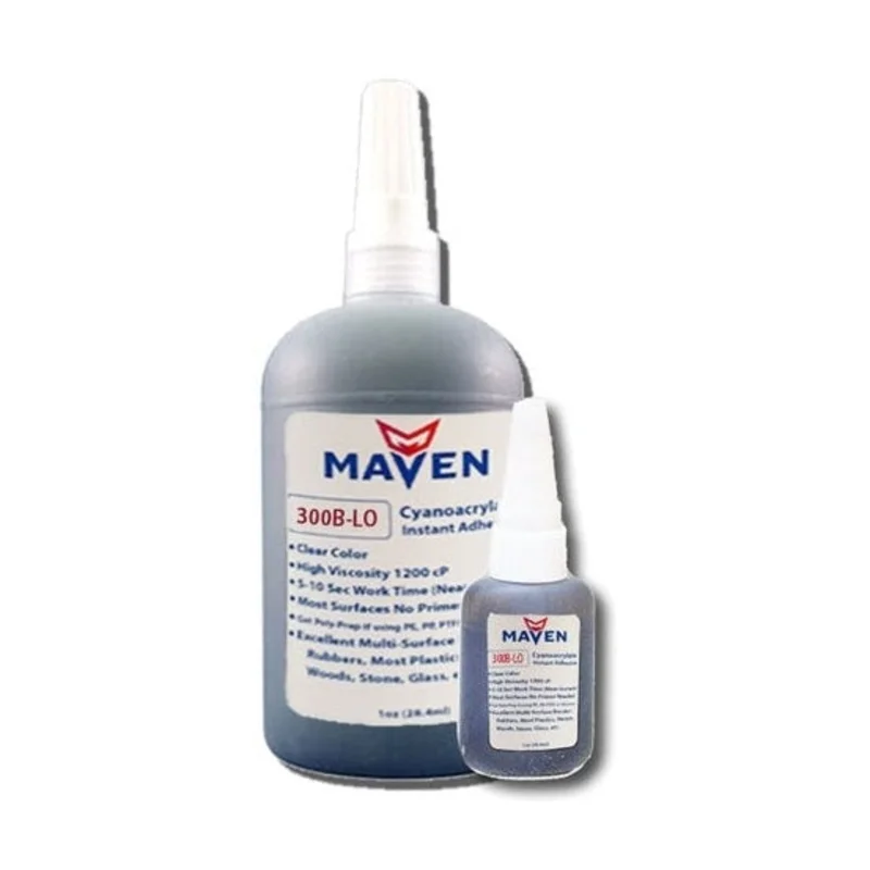 Maven 2500B-LO Low Odor Low Irritation Gap Filling Thick Cyanoacrylate Instant Adhesive Black Toughened & Flexible