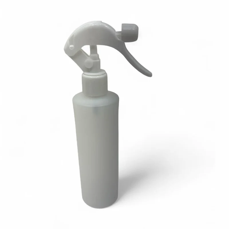 Maven 8oz Fine Mist Spray Bottle HDPE Plastic Chemical Resistant Frost White with Lockable Nozzle