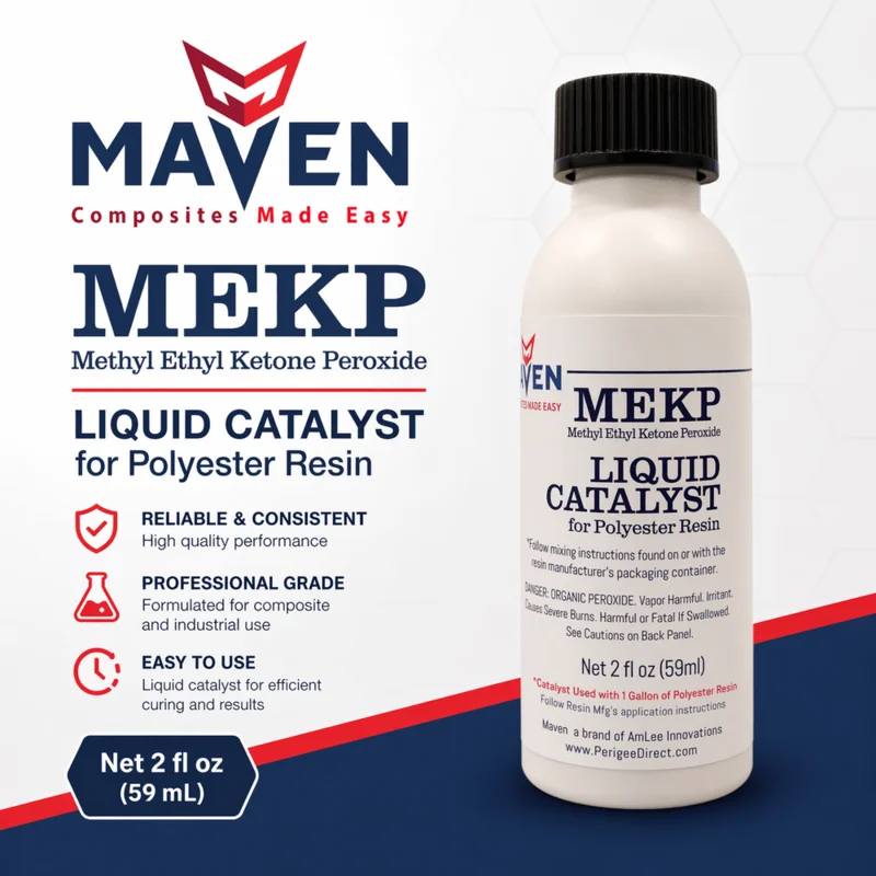 Maven Composites MEK-P Hardener / Liquid Catalyst for Polyster & Vinyl Ester Resins (Methyl Ethyl Keytone Peroxide)
