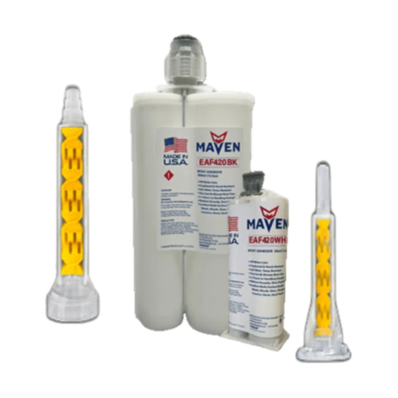 Maven EAF420 Off-White - Medium Set 20 Minute Epoxy Off-White - Toughened Temp Resistant 20-Minute Set Carbon Fiber, Plastic & Metal