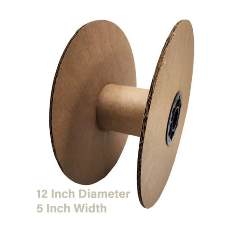 Maven Empty Spool Recyclable Cardboard Spool Kit 12-Inch x 5-Inch (Core 4.5-inch x 3-inch) for Wire, Rope, Cords and More