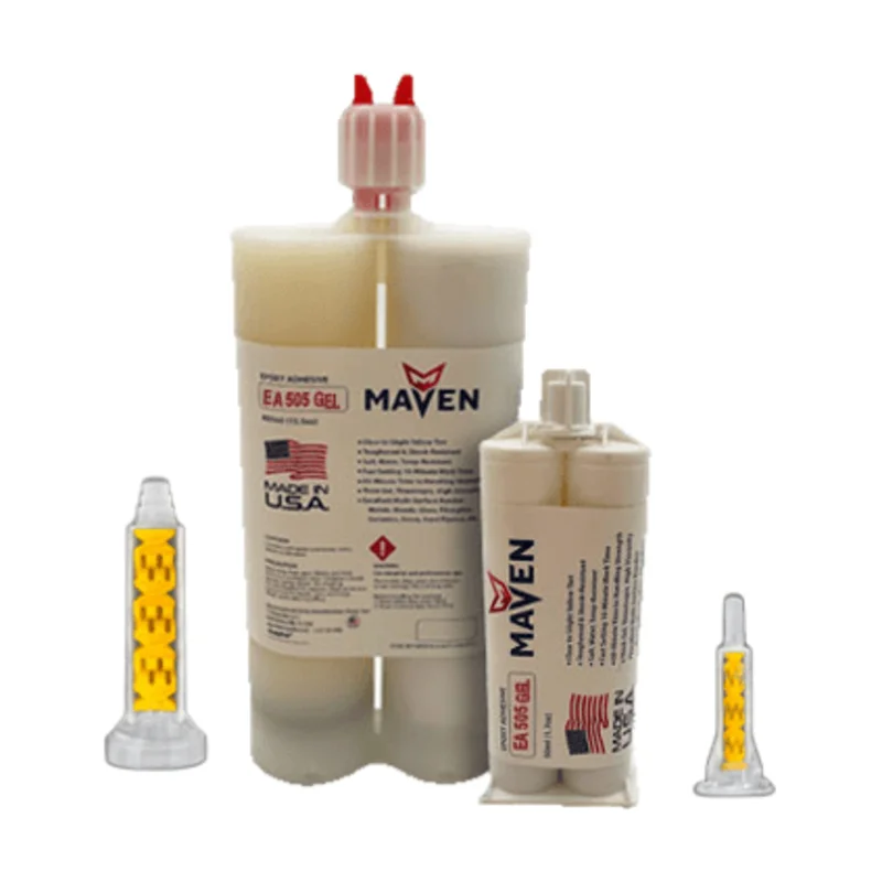Maven Epoxy EA 505 GEL - Fast Set 5-Min Epoxy-Thick Gel (Thixotropic) Viscosity Clear-1:1 ratio