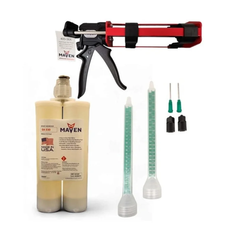 Maven Hardwood Repair Kits for Hollow & Squeaky Floors & Staircases 400ml (13.5oz) Cartridges - Great for Hardwoods, PVC, LVP, Ceramic, and Stone floorings