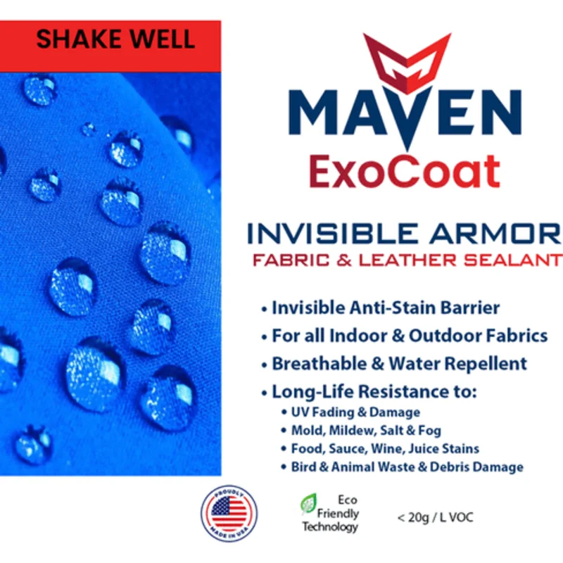 Maven Invisible Armor Fabric & Leather Sealant - Invisible Armor - Water Repellent Protection against stains, damage, liquids