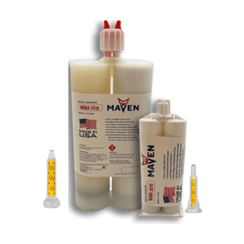 Maven MMA 3010 - Medium Set 15-Min MMA Acrylic Adhesive-Cold Temp Setting, Thick/High Viscosity Beige