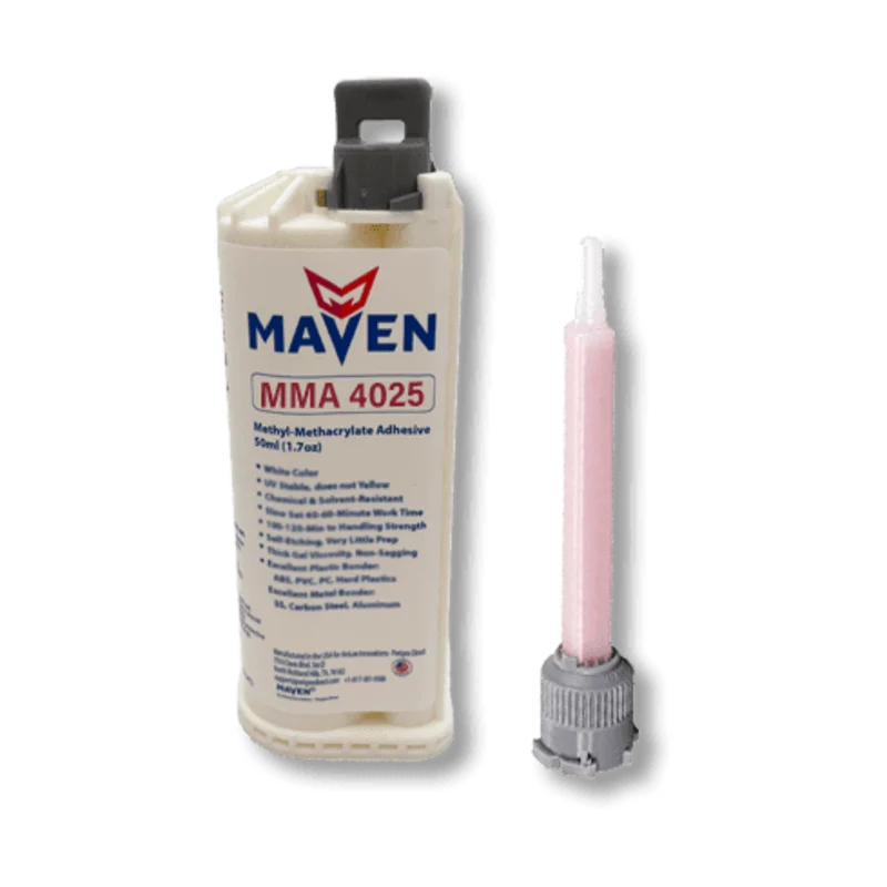 Maven MMA 425 Acrylic - Medium Set 30- 40 Min Toughened Impact Resistant MMA Adhesive-High Viscosity Blue-10:1 ratio