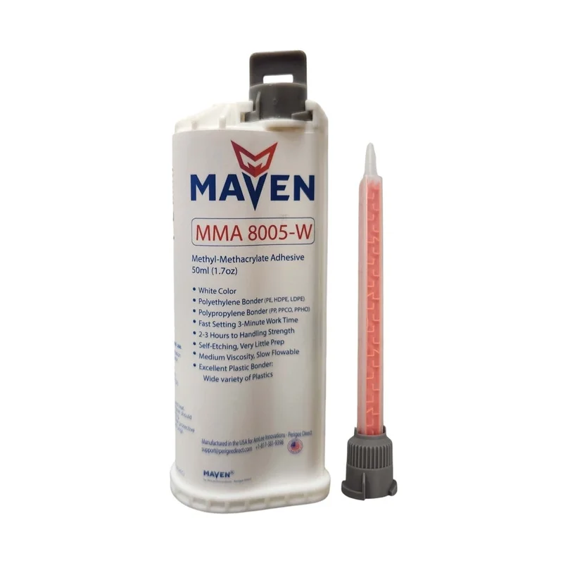 Maven MMA8005 Polyolefin Bonder (Bonds Polyethylene, Polypropylene& Nylon) High Strength MMA Adhesive