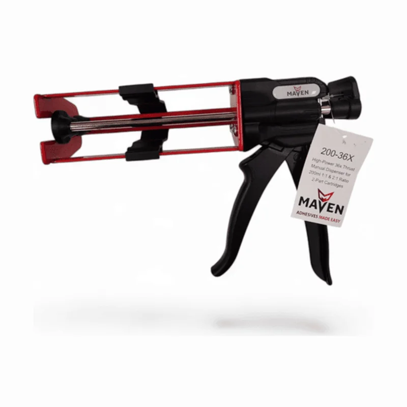 Maven MV200-36X 200ML High-Power 36X Thrust 2-Part Adhesive Dispenser For 1:1 & 2:1 Ratios