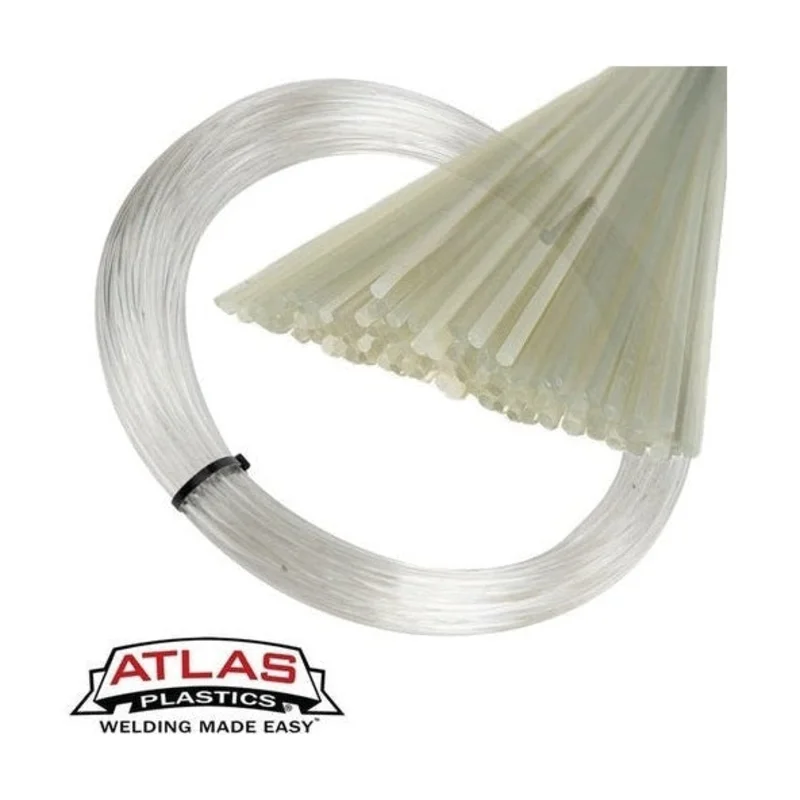 Maven Plastics - LLDPE Natural (Linear Low Density Polyethylene) Mildly-Translucent White Plastic Welding Rods, Coils & Reels