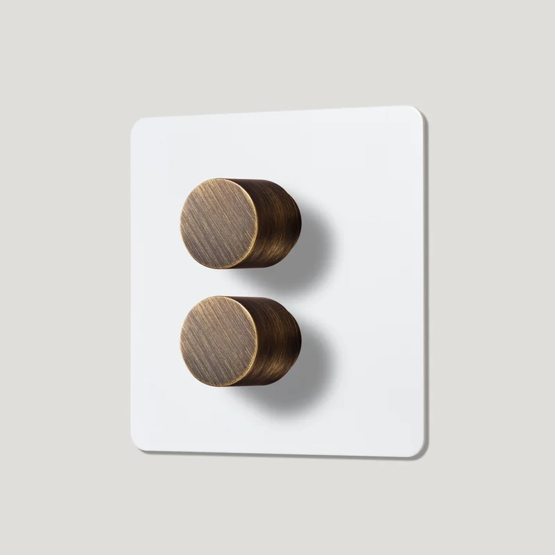 MAXWELL 2G Paintable Dimmer Switch - Antique Brass
