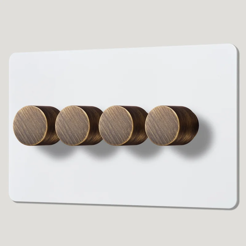 MAXWELL 4G Paintable Dimmer Switch - Antique Brass