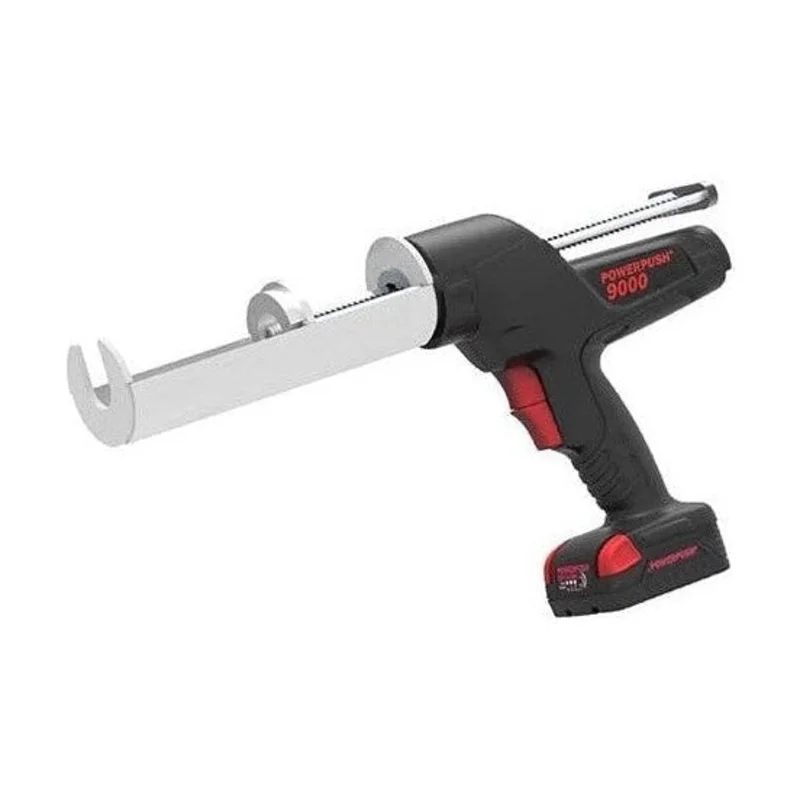 Meritool PowerPush 9000-380C_101 12V Battery Powered Dispenser for 380ml coax-style 10:1 ratio (bell-style industry standard) 2-part Cartridges