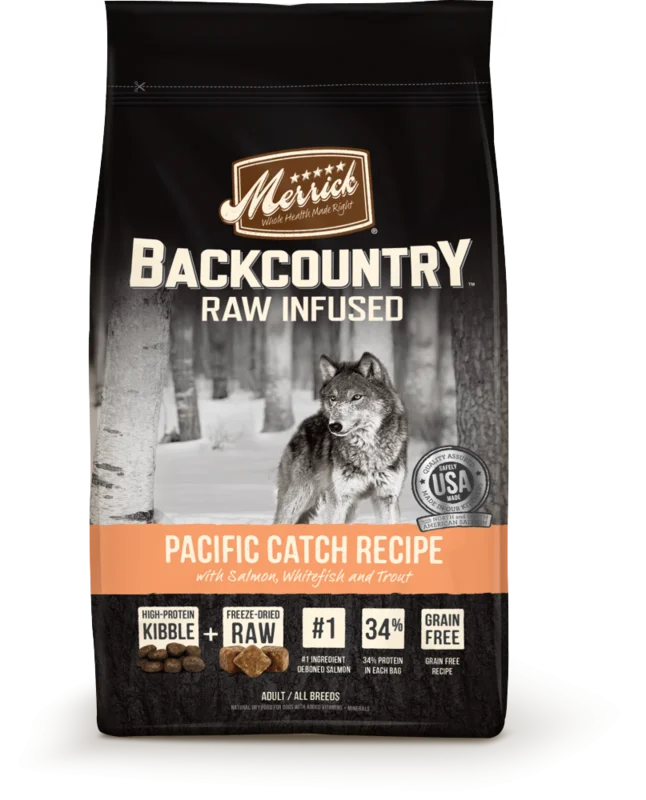 Merrick Backcountry Raw Infused Grain Free Pacific Catch Recipe Dry Dog Food
