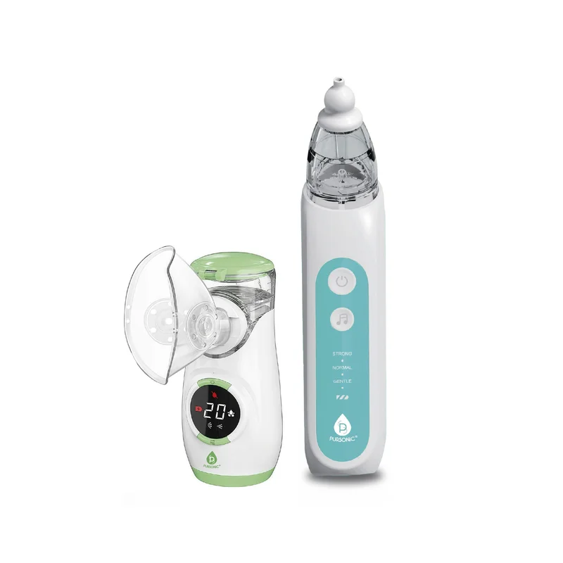 Mesh Nebulizer with Baby Nasal Aspirator  Complete Breathing & Relief Kit
