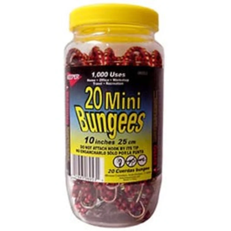 Mini Bungee Cord, 10-In., 20-Pc.