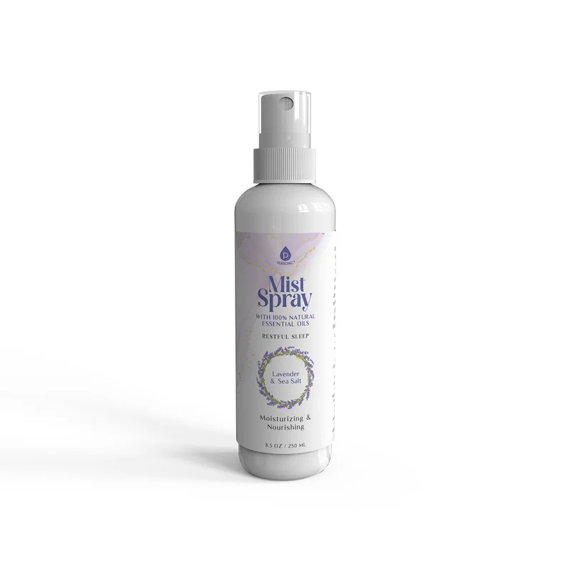 Mist Spray with 100% Natural Essential Oils Lavender & Sea Salt Aromatherapy
