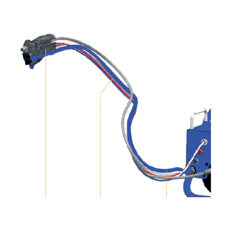 MixCoat SP-DPF Atomizing Air Tube Assembly with Quick-Lock Coupling (Pre-Assembled air tube kit) - SP-DPF Series (129302, 129303)
