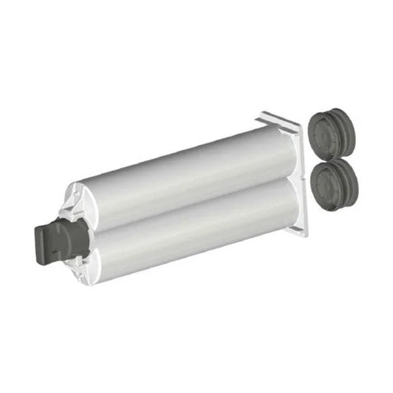 MixPac 50ml 1:1 Ratio B-System (gray-cap) Empty Cartridges with sealing cap & pistons (PP, Nylon and PBT styles)