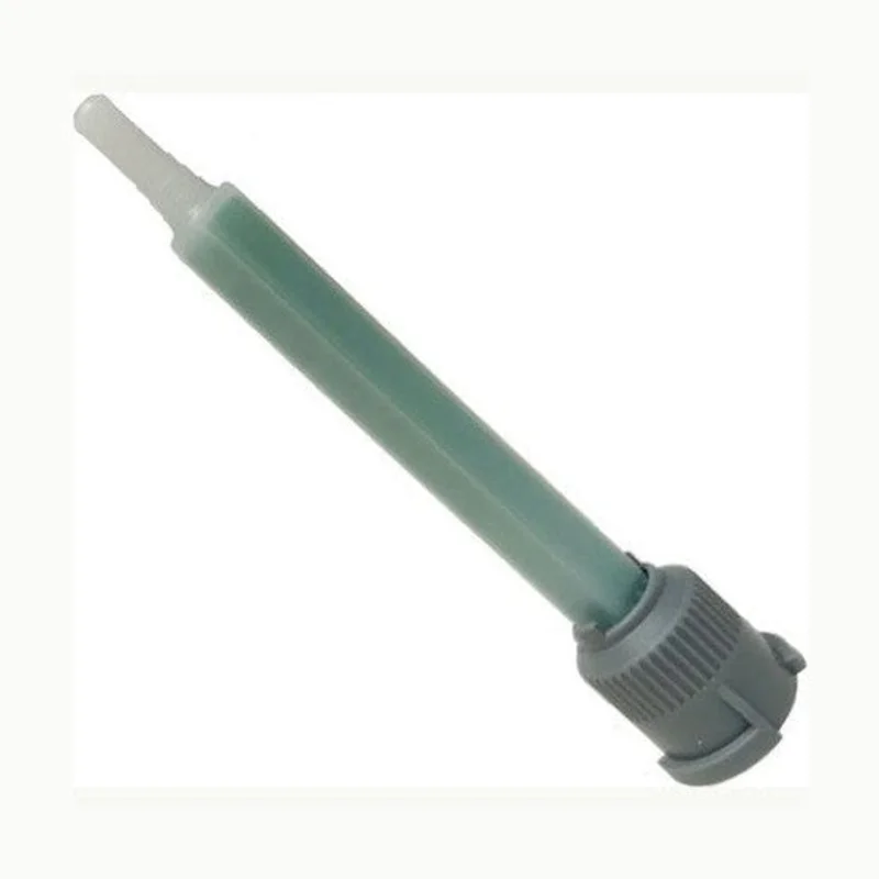 MixPac MBQ 05-16L Gray-Inlet Mixing Nozzle - Green 3.5-Inch 16-Element Square Quad-for 50ml Gray-Cap Cartridge (1:1 & 2:1 ratio)