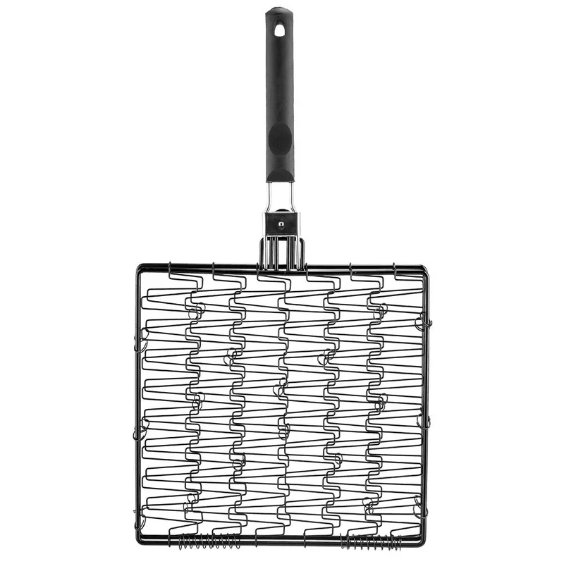 Mr. Bar-B-Q Flexible/Expandable Grilling Basket Black