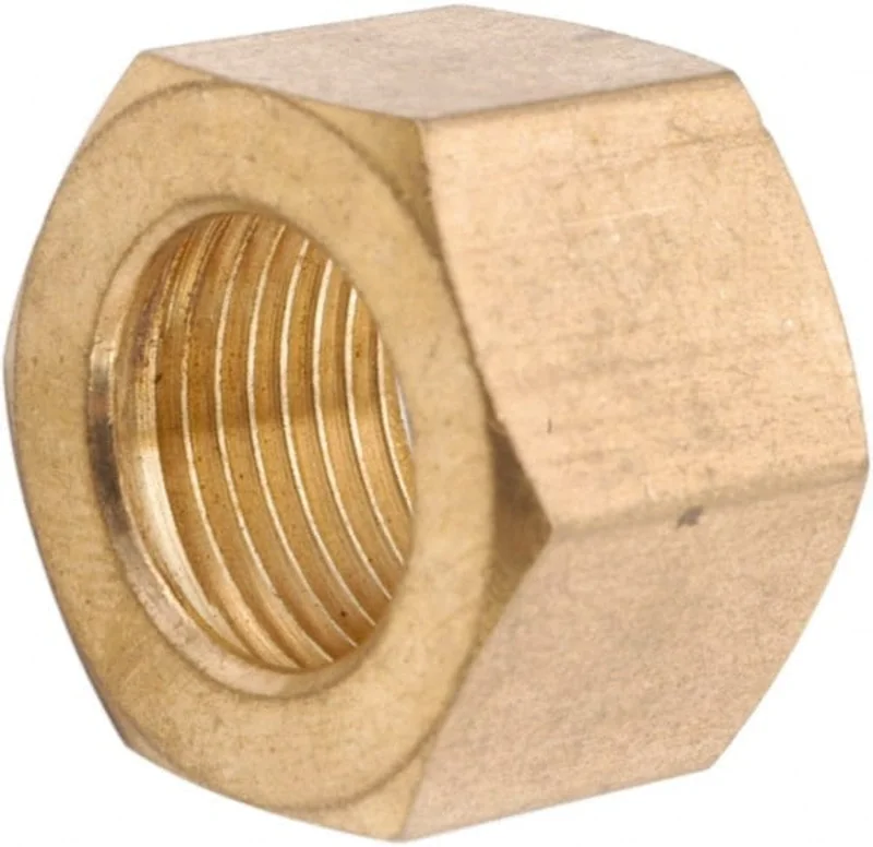 MSC Direct ANDERSON METALS  3/8 Tube OD x 9/16-24 Thread Brass Compression Tube Nut
