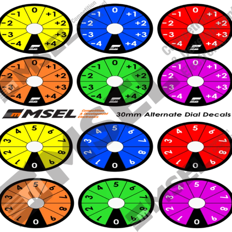 MSEL Rotary Dial Optional Decal Sheet