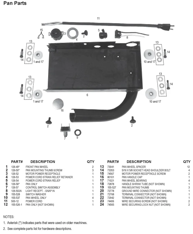 National  126-551 Shoe, Cam, Stitch Selector
