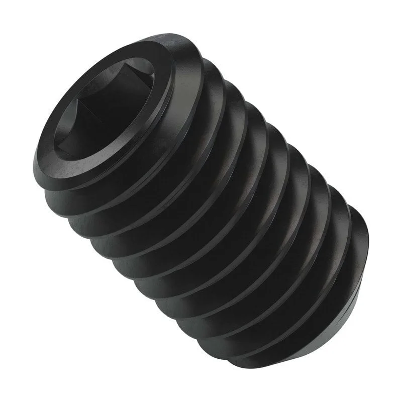National Equipment 401876 Screw, Set, Cup Point, 3/8-24x1/4, Black Oxide