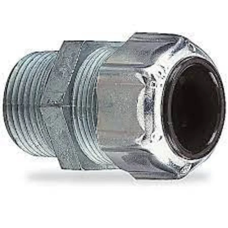 National Equipment 72804 Strain Relief, Straight, 1/2'' NPT, .38"-.50" ID