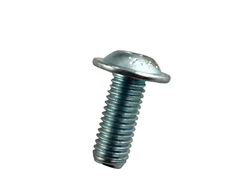 National Equipment 7464 Screw, Button Head Cap, M10-1.5x25, Flanged, Clear Zinc9