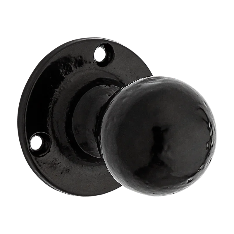 National Hardware Decorative Knob Pull 2.87", Black Black