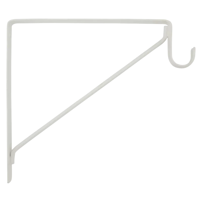 National Hardware Heavy Duty Shelf Rod Bracket White