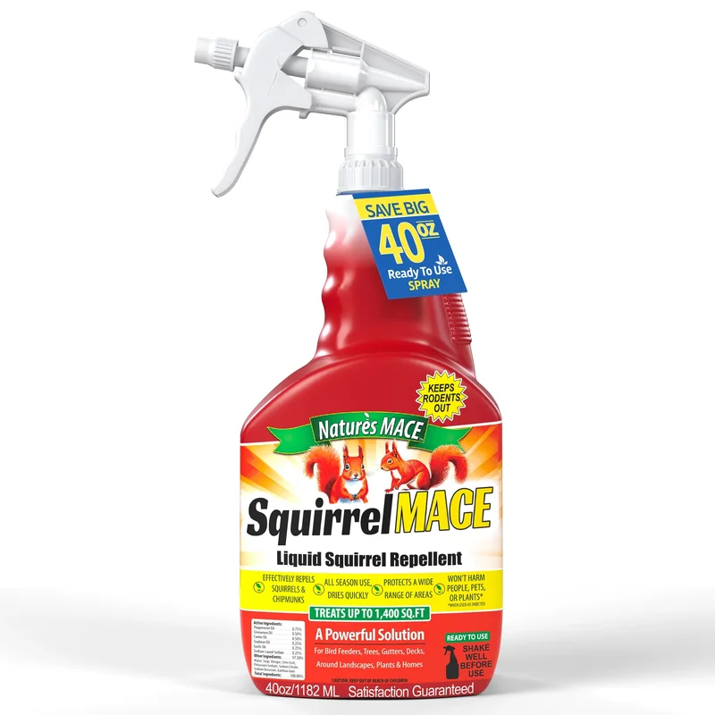 Nature's Mace Squirrel MACE Squirrel Repellent - Spray or Concentrate