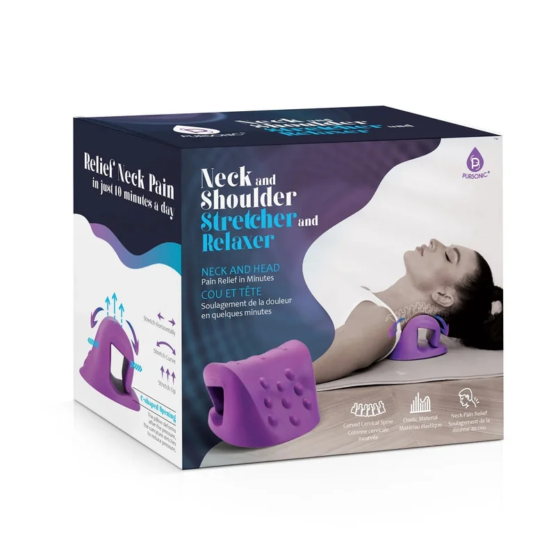 Neck and Shoulder Stretcher and Relaxer Purple