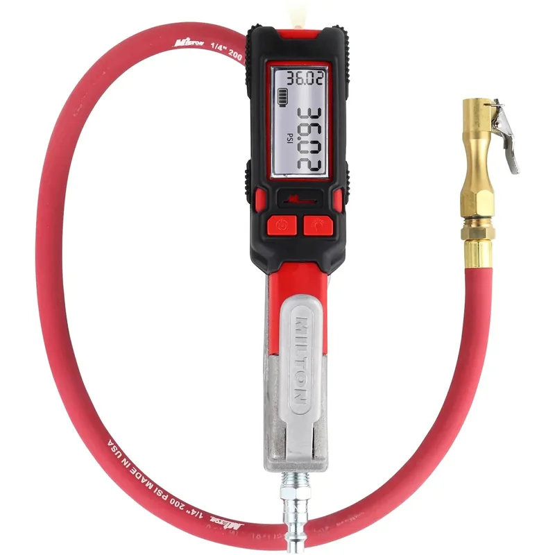 NEW & IMPROVED - EZ-LOCK Air Chuck s-581e Precision Digital Tire Inflator & Pressure Gauge (0-160 PSI), Extreme  0.25% Accuracy