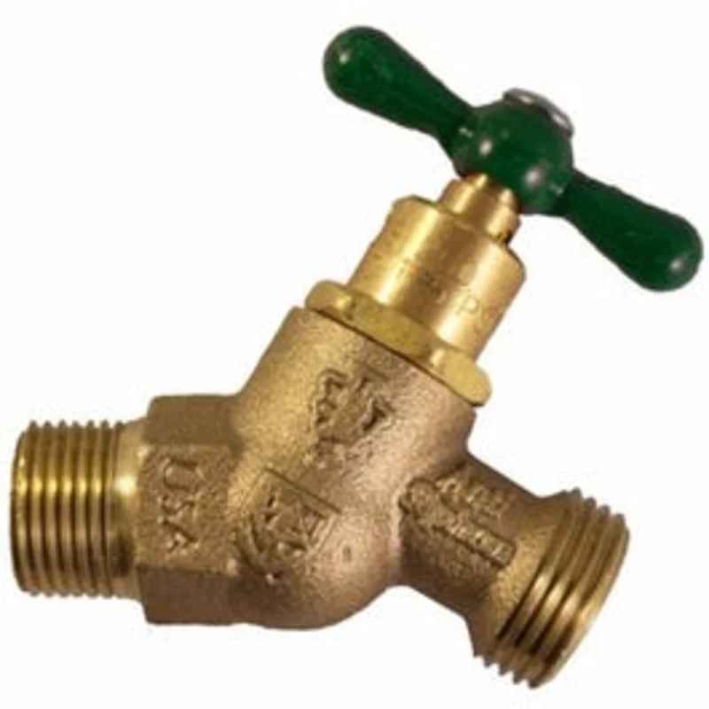 No-Kink Hose Bibb With Vacuum Breaker, Lead-Free, 3/4 MIP x 3/4-In. Hose Thread
