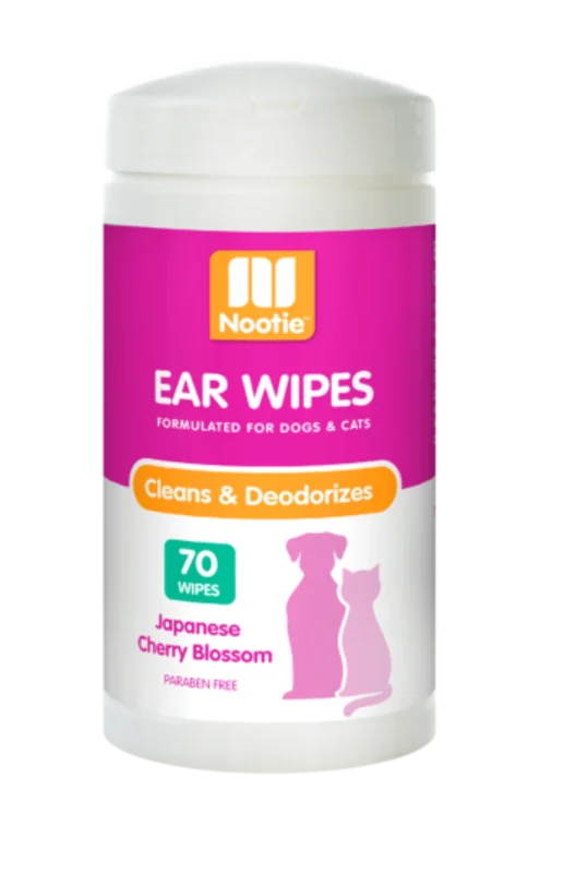 Nootie Japanese Cherry Blossom Ear Wipes For Dogs & Cats
