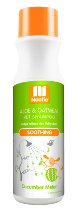 Nootie Soothing Aloe & Oatmeal Cucumber Melon Shampoo for Dogs