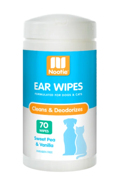 Nootie Sweet Pea & Vanilla Ear Wipes For Dogs & Cats