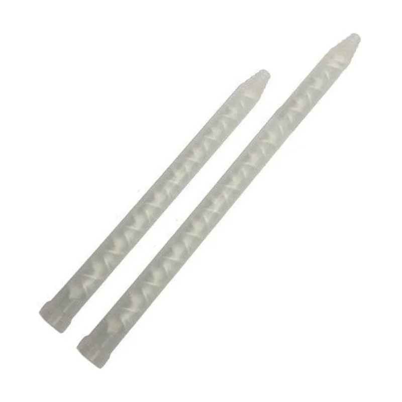 Nordson Series 260 Wide Mixing Nozzle for thinck material - 2 sizes: 24-element 11.7 in 7701770) and 18-element 9.1in (7701758) x 13mm inner diameter ID