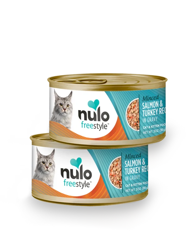 Nulo FreeStyle Minced Salmon & Turkey Recipe in Gravy Cat & Kitten Food