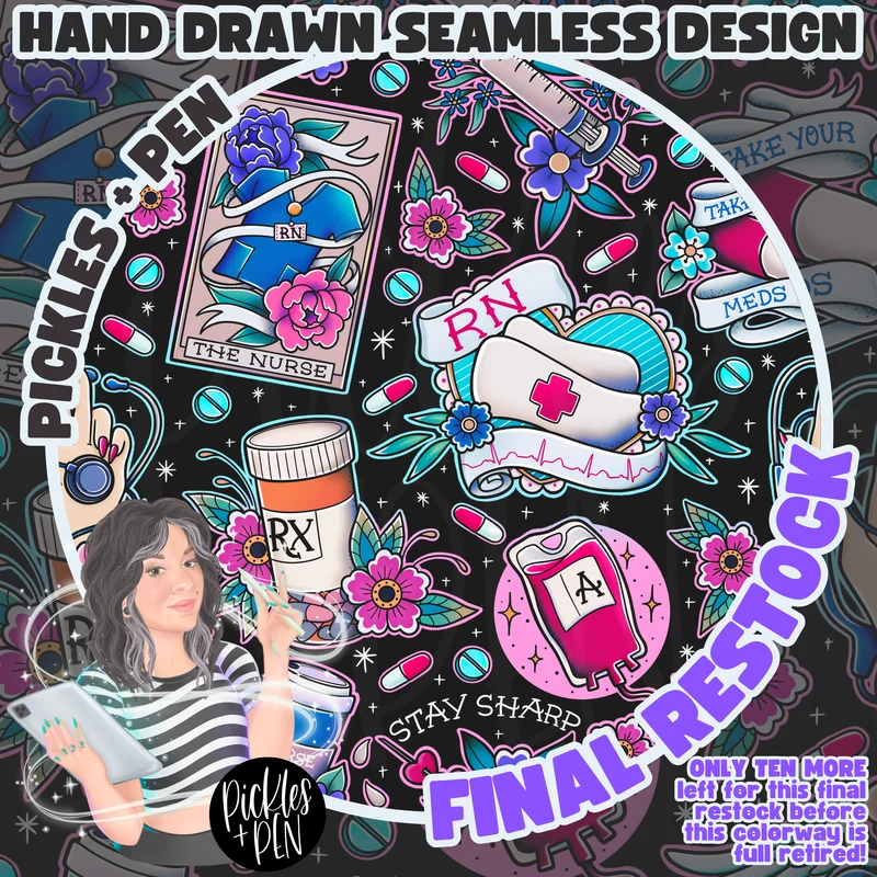 NURSE: Tattoo Flash Career Series SMLSS [LIMITED] COLORFUL SMLSS
