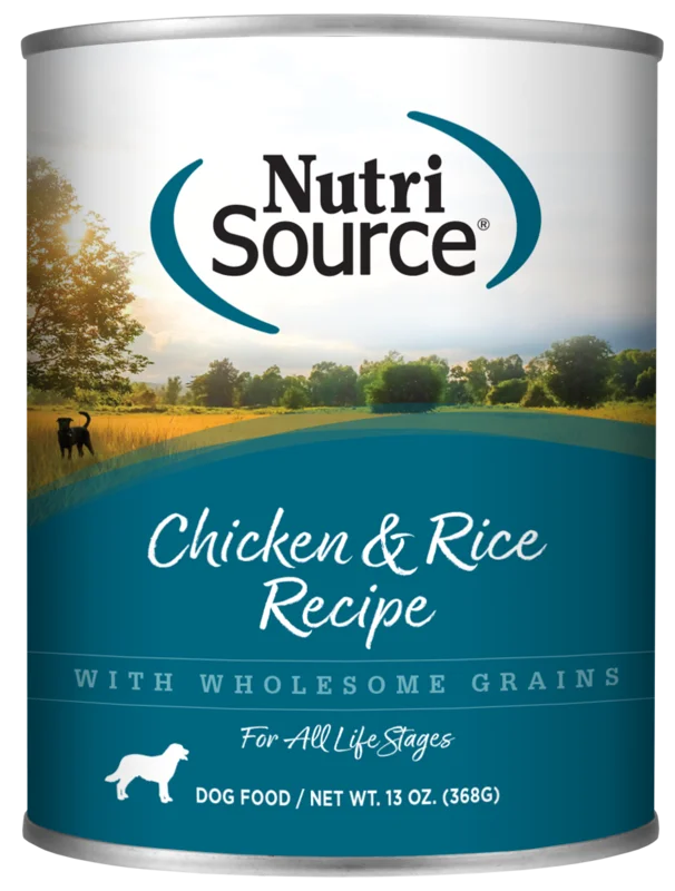 NutriSource Adult Chicken & Rice Formula Healthy Wet Dog Food