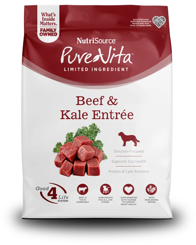 NutriSource Beef & Kale Entre Limited Ingredient Dog Food